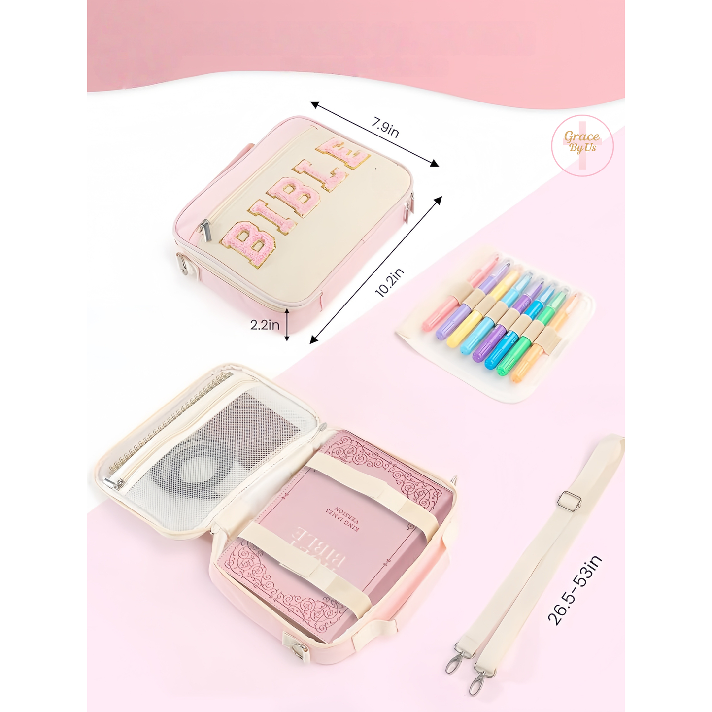 “Grace By Us” Bible Bag